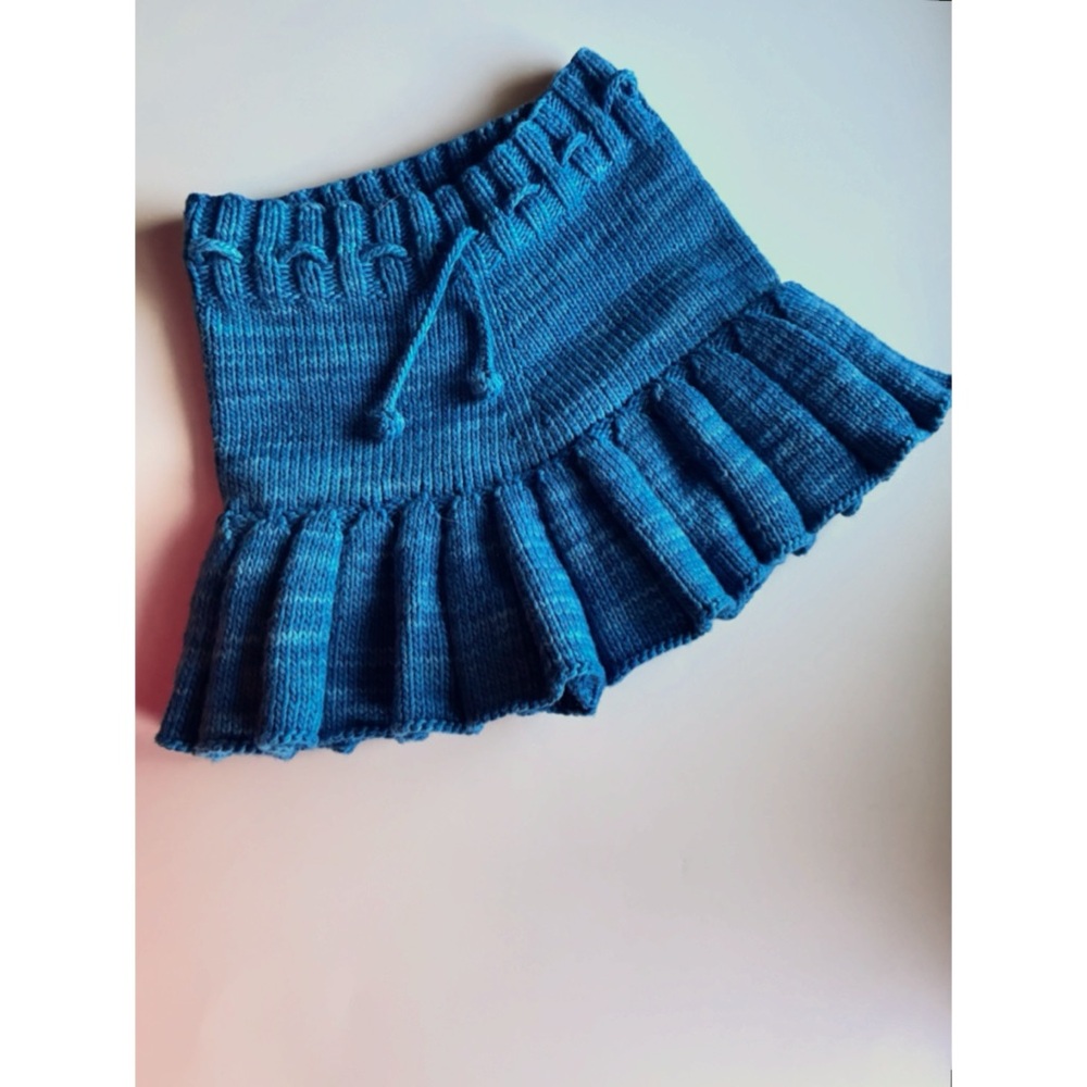 EUC Misha & Puff Prussian Blue Skater Skirt 6y